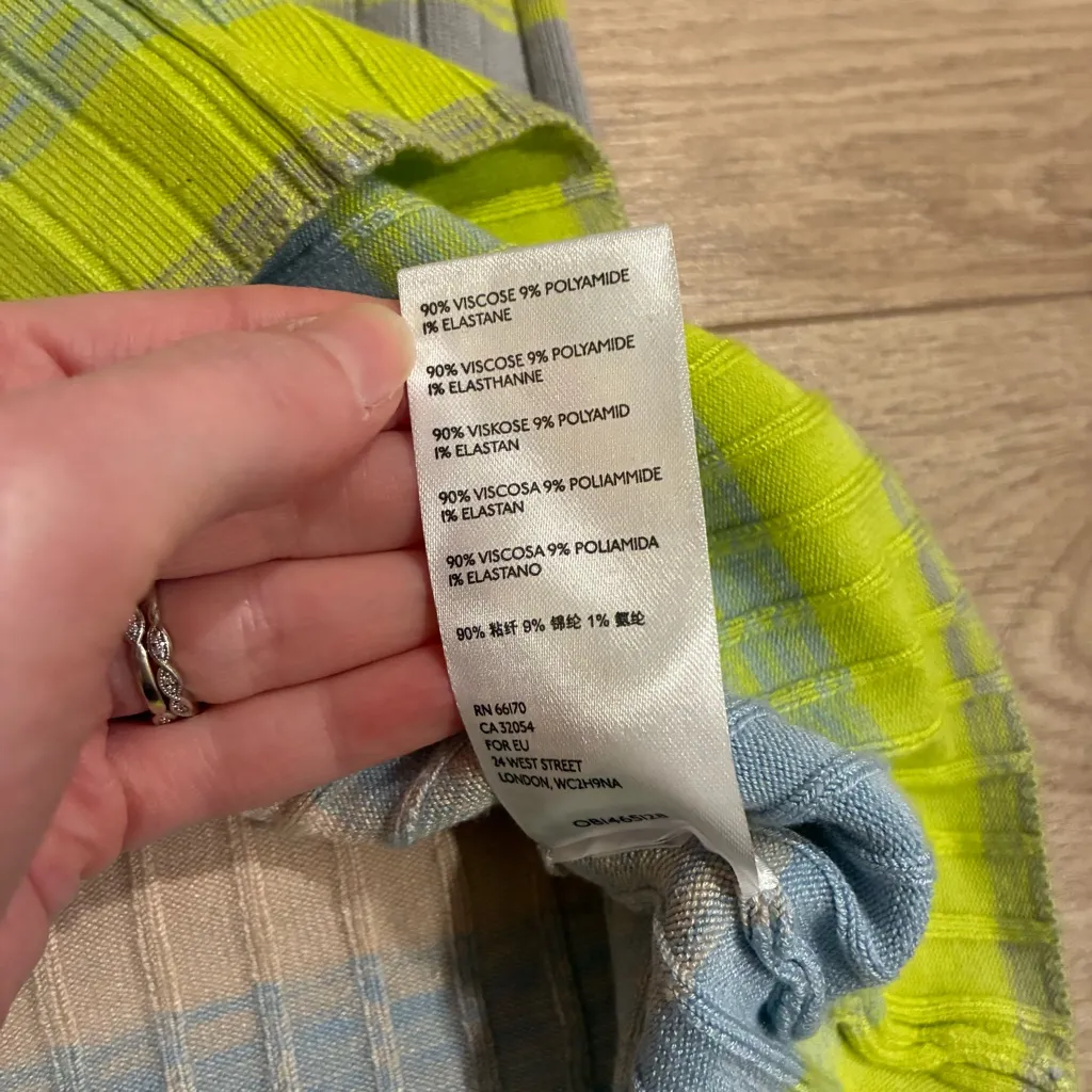 Daily Practice x Anthropologie Tuvalu Sweater Dress Striped Ribbed Size M Green Size M - Image 6