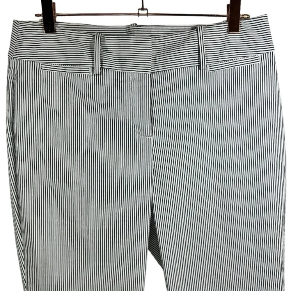 Ann Taylor Striped‎ Ankle Pants Size 4 Classic Nautical Casual Preppy Career - Image 4