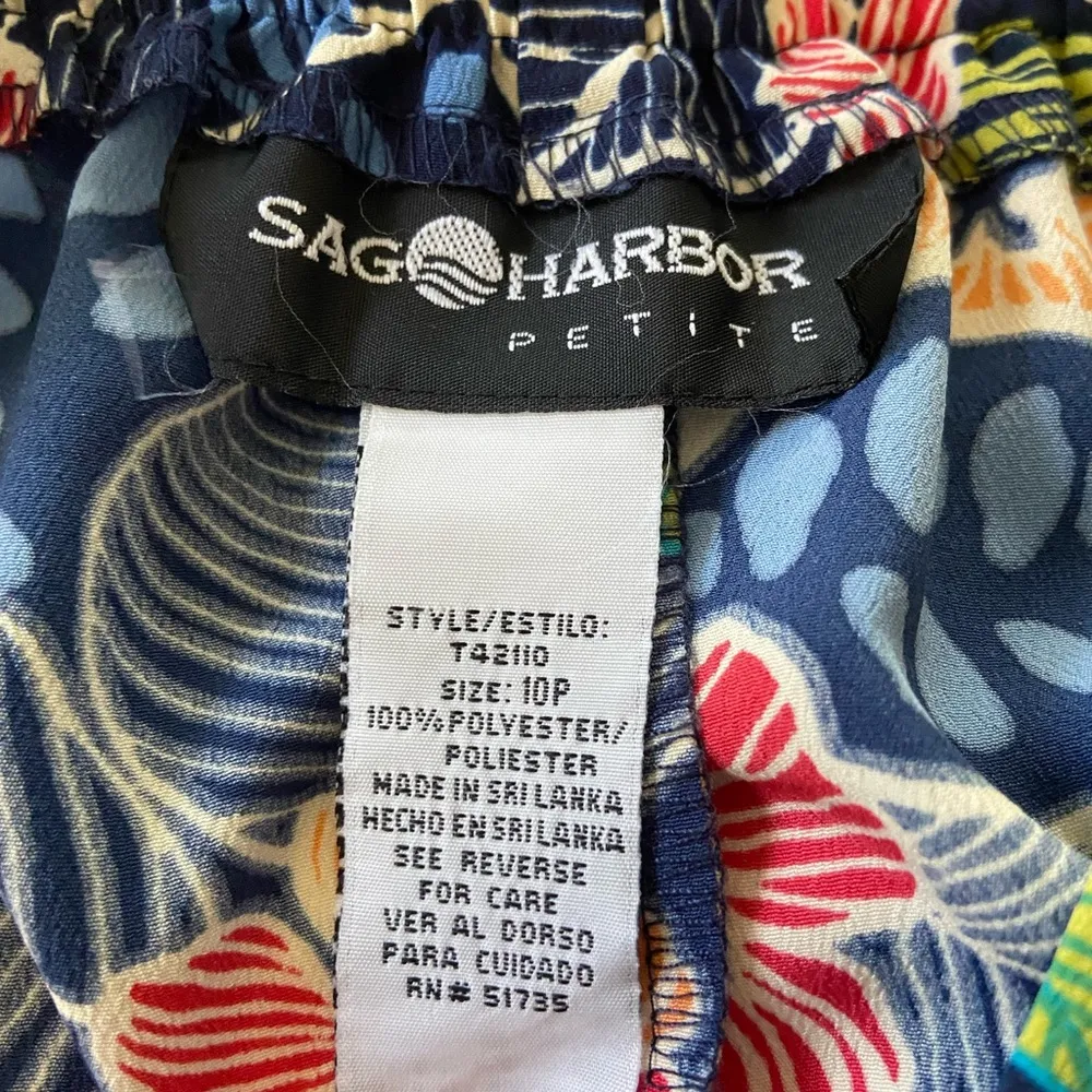 Sag Harbor Multicolor Floral Skirt Tropical • Resort Wear • Boho •Floral •Beachy - Image 2