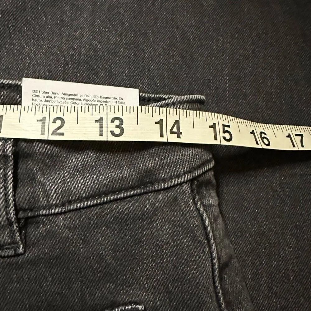 NWT Paris atelier & other stories high waist flare black jeans 31 - Image 6