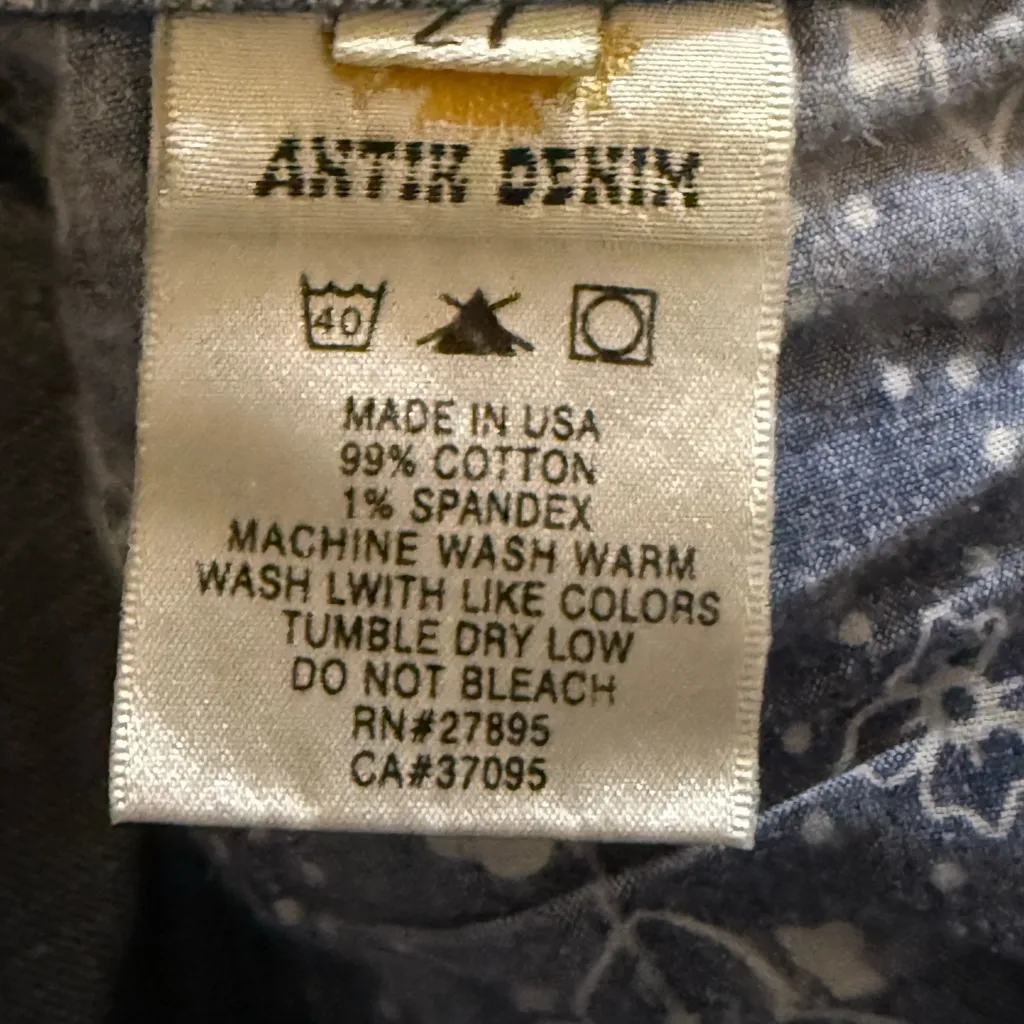 Antik Denim Flare Jeans Women’s Sz 27 - Image 9