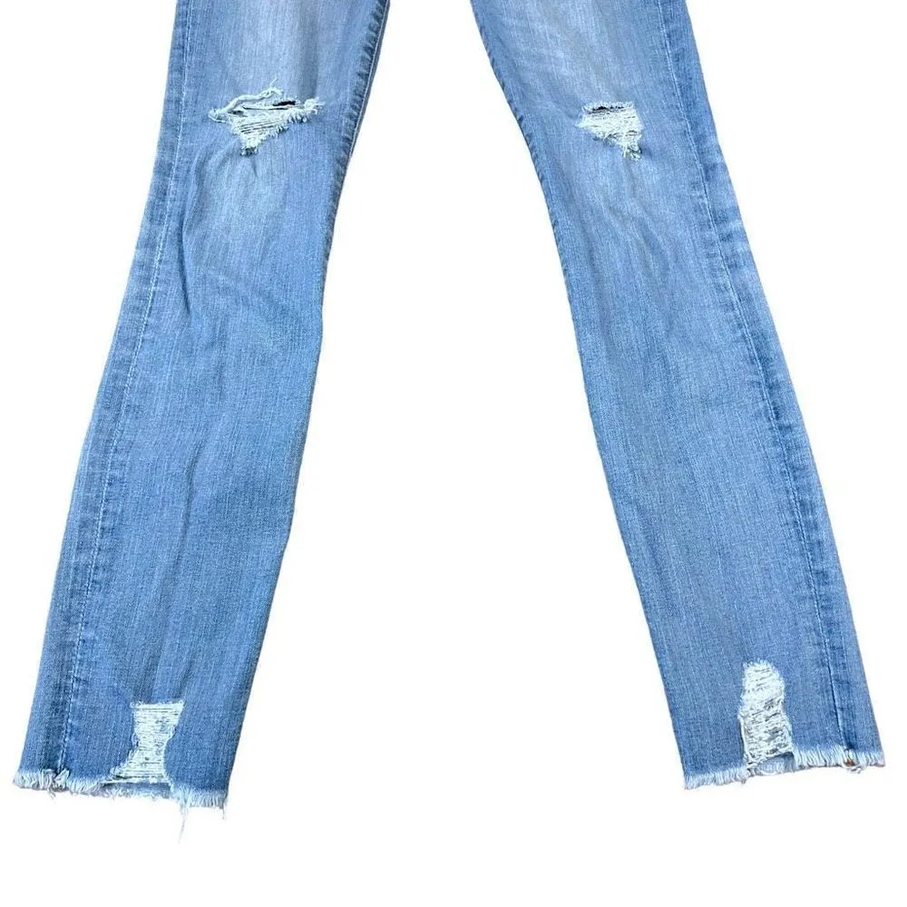 Madewell 9” High-rise Ontario Wash Distressed Skinny Jeans ￼Style H5789 - Image 6