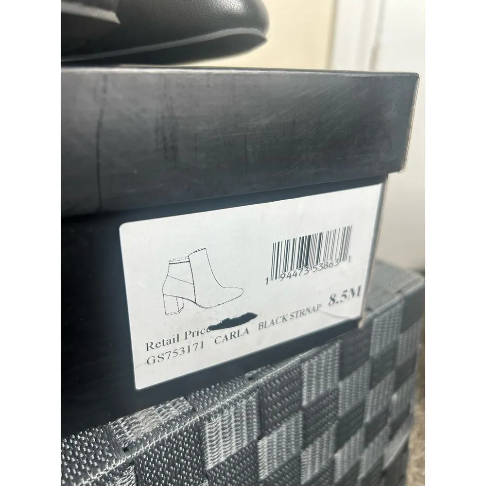 NEW MIA Carla Booties Women’s Size 8.5 Boots Black Chunky Heel Fall Winter - Image 4