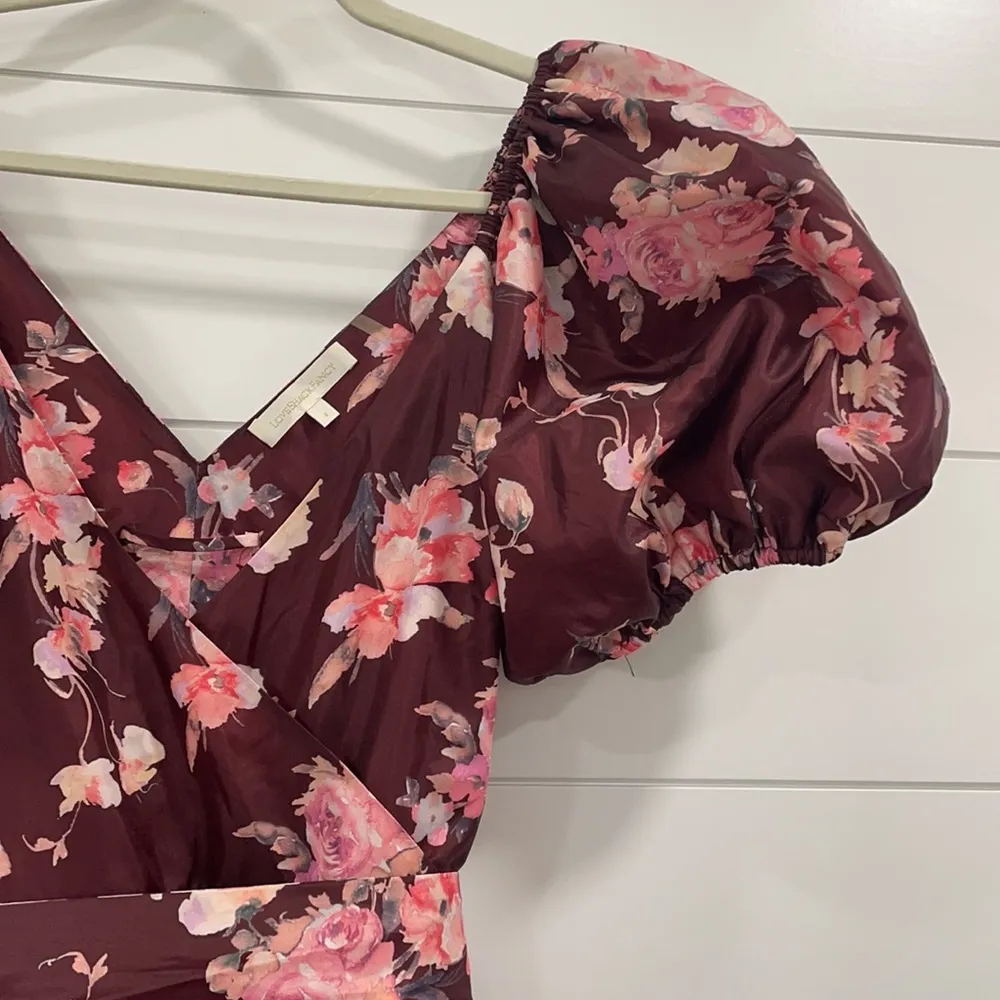 LOVESHACKFANCY Ida Maxi Dress in Oxblood Size 4 - Image 8