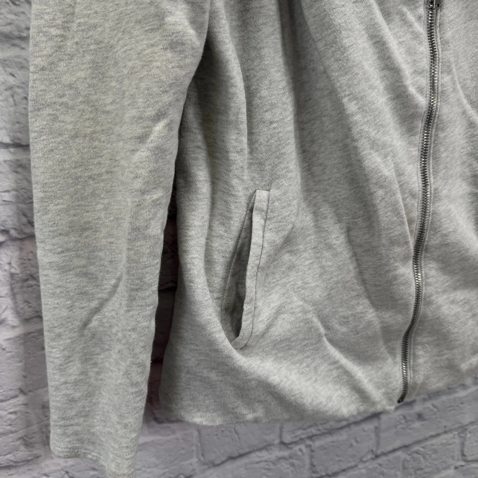 Calvin Klein Womens Moto Asymmetrical Zip Blazer Jacket Size S Heather Gray - Image 4