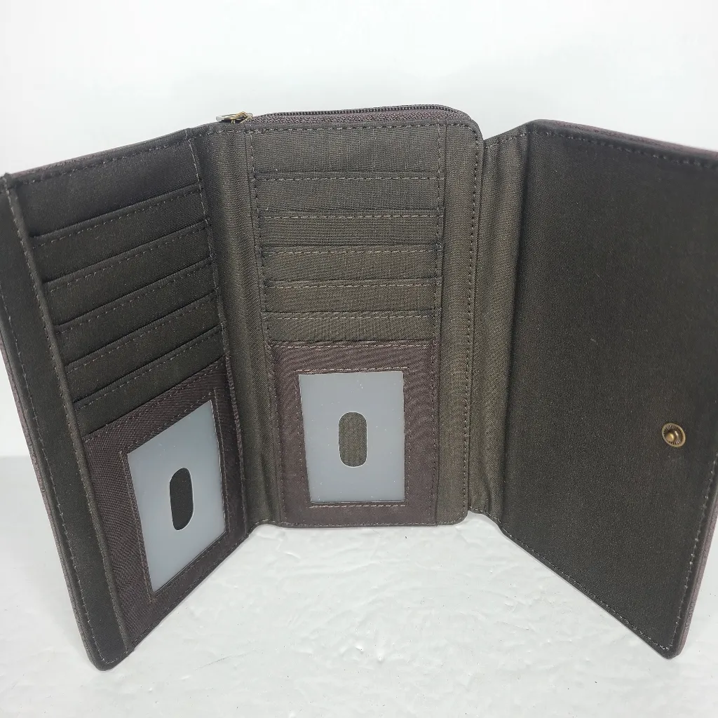 Montana West Azted Concealed Carry Satchel And Wallet Set Coffee - Image 9