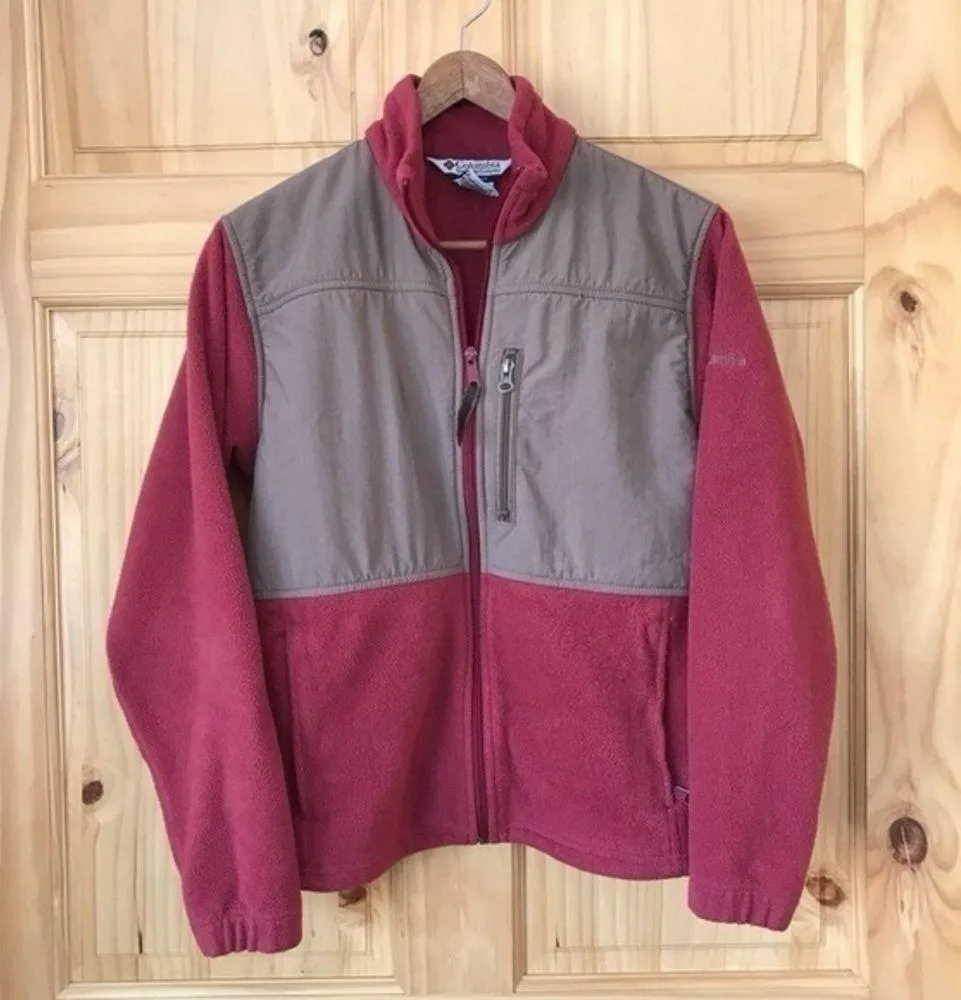 Columbia color block full zip fleece jacket Women’s size medium - Image 7
