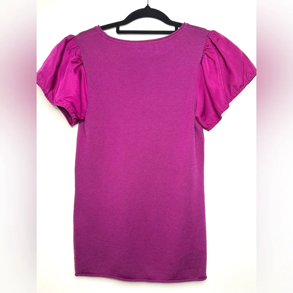 Alice + Olivia Merino Wool Silk Sleeve Top - Image 2