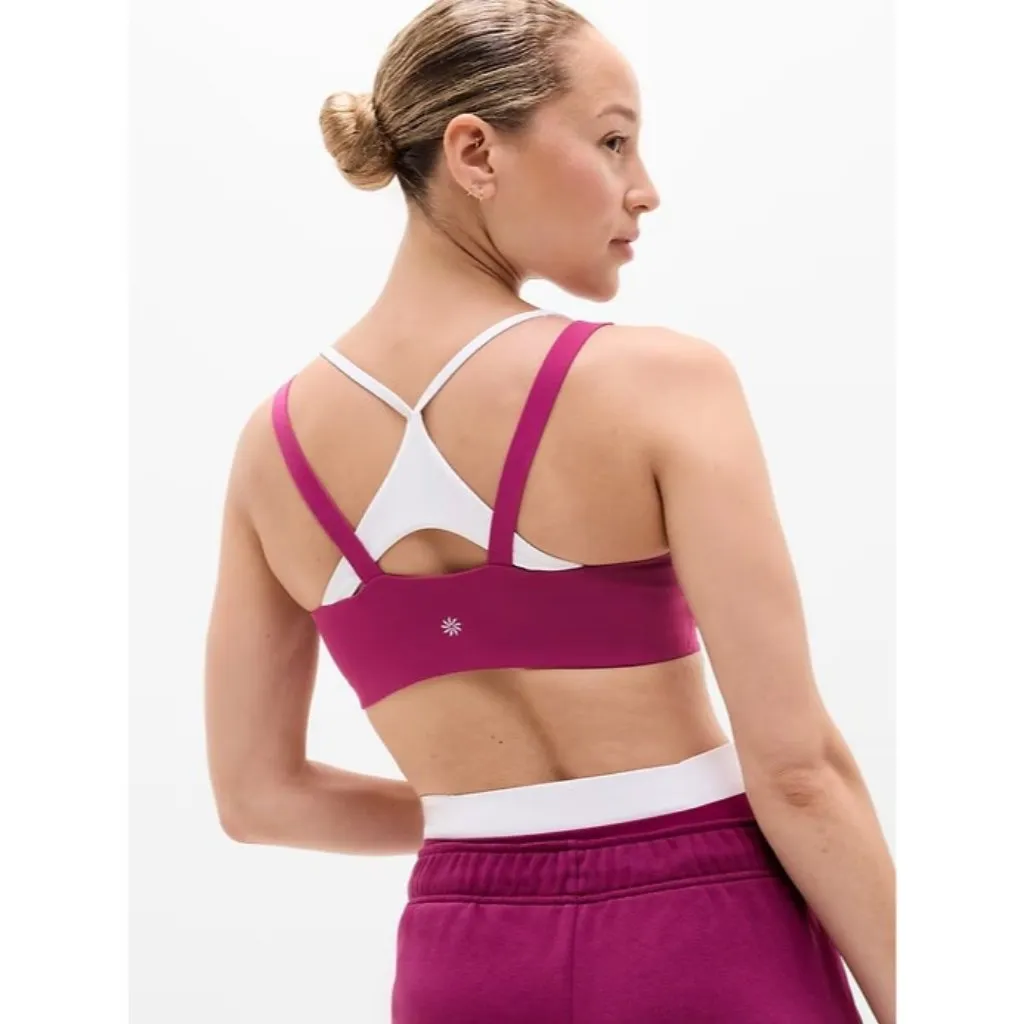 New Athleta S Double Up Bra Wildberry Small D-DD Cup - Image 2