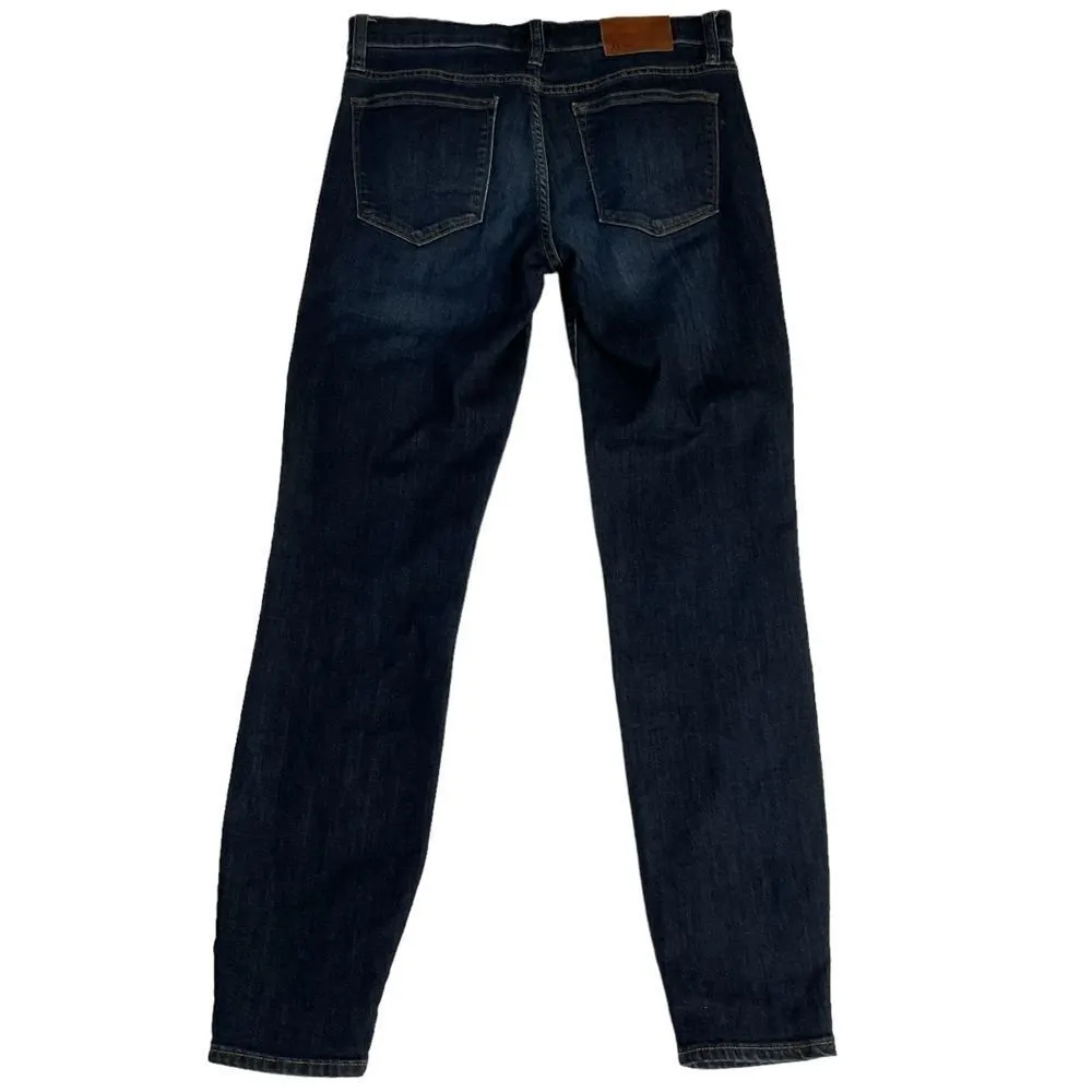 J. Crew Women's Toothpick Low Rise Skinny Jeans‎ Size 28 Blue Dark Wash Denim - Image 2