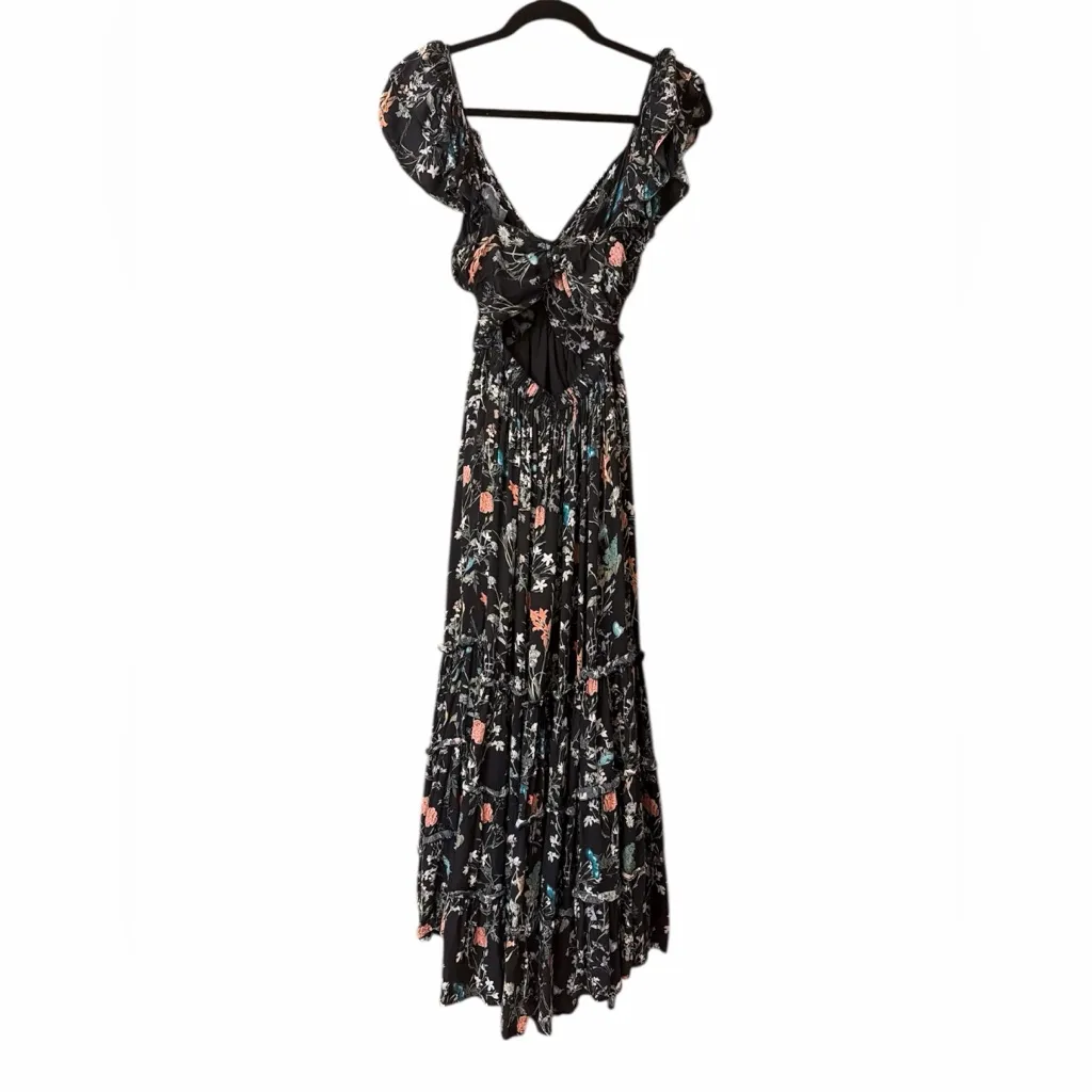 Let Me Be sweatheart floral maxi dress Blue Size XXS - Image 5