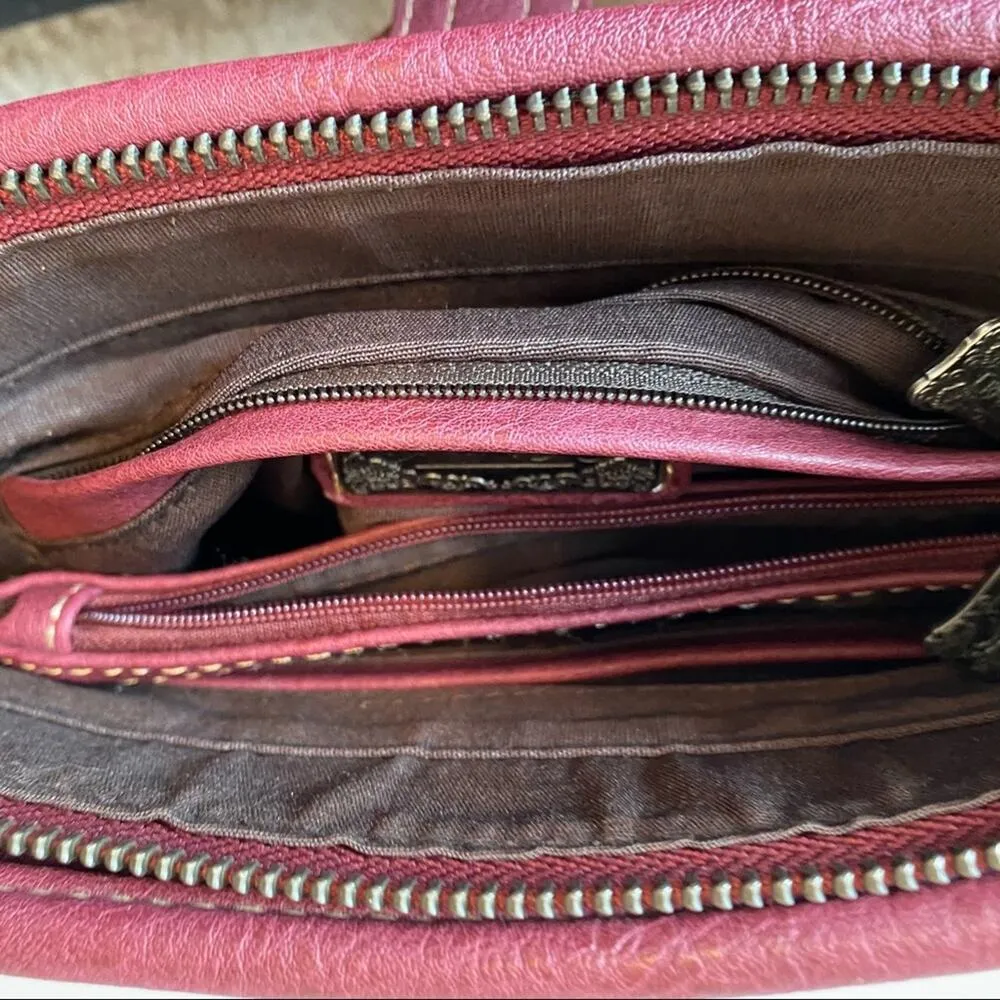 Montana West Trinity Ranch Burgundy Buckle Purse - Image 9