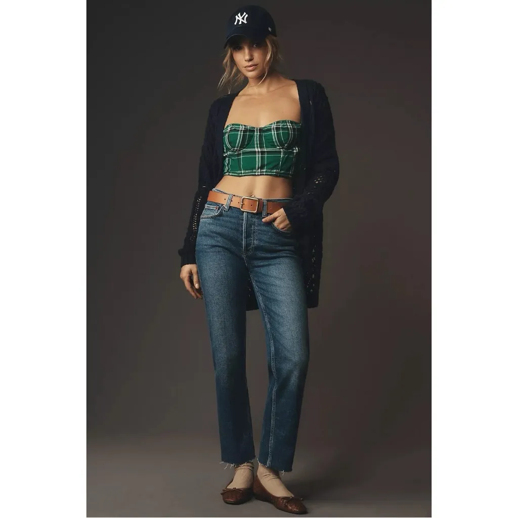 Anthropologie Pilcro Oversized Open Stitch Knit Cardigan Sweater Navy Large - Image 5