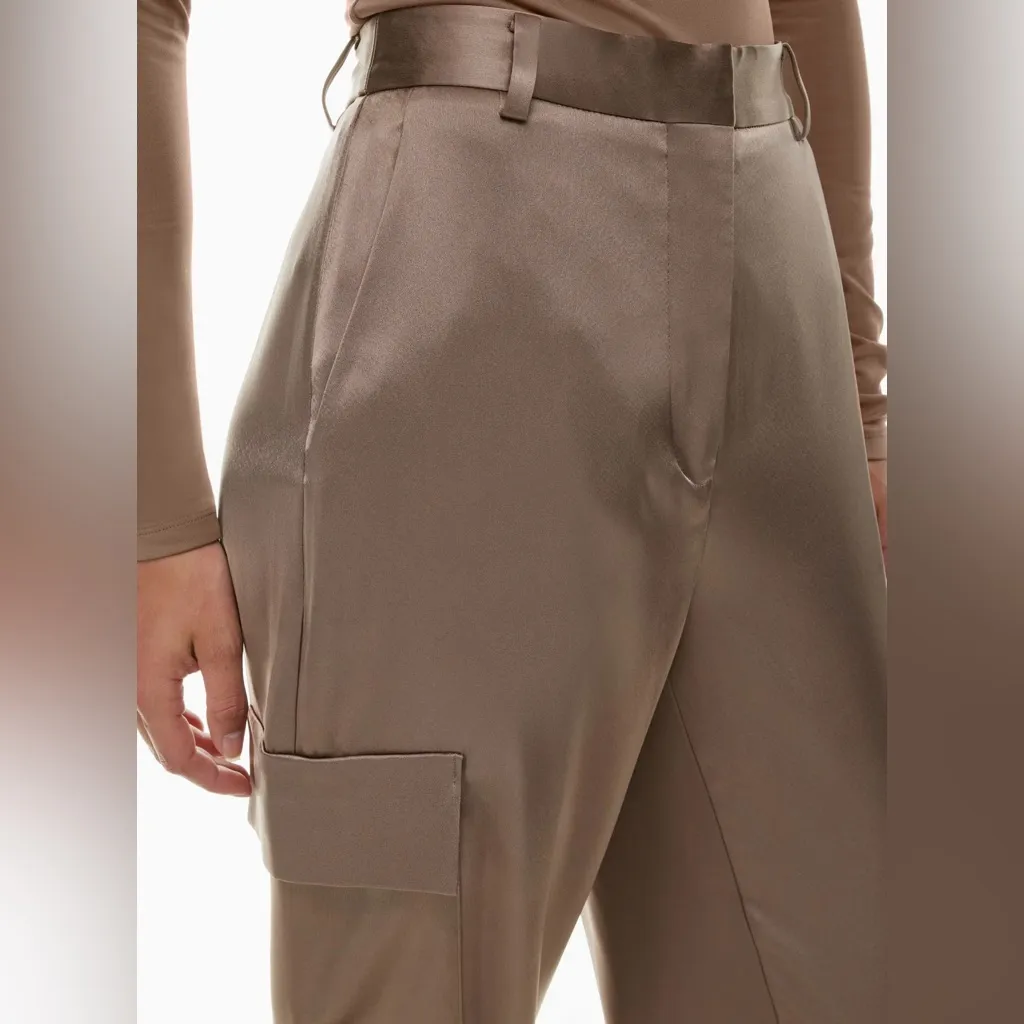 COPY - Aritzia Babaton Refined Satin Cargo Pant - Image 4