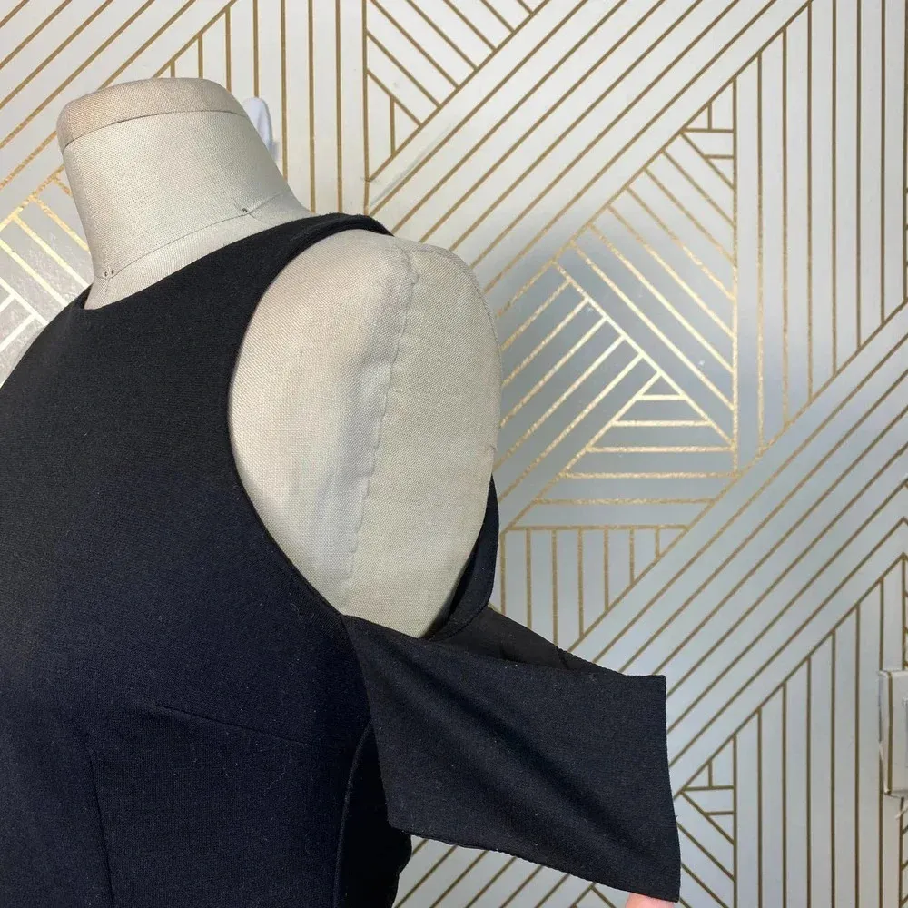 N/Nicholas Black Cold‎ Shoulder Sheath Dress Size 4 - Image 7