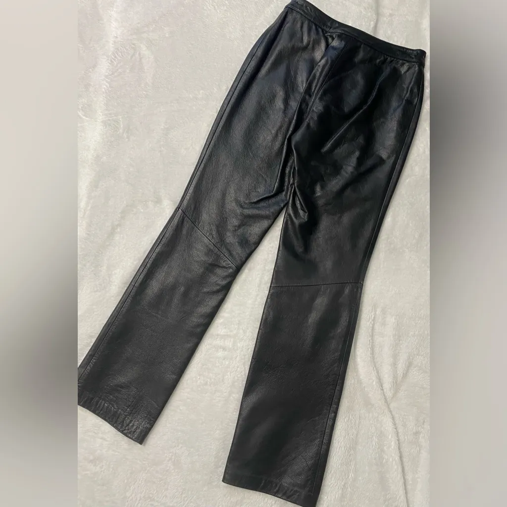 Copper Key Sleek Black Leather Pants - Image 5