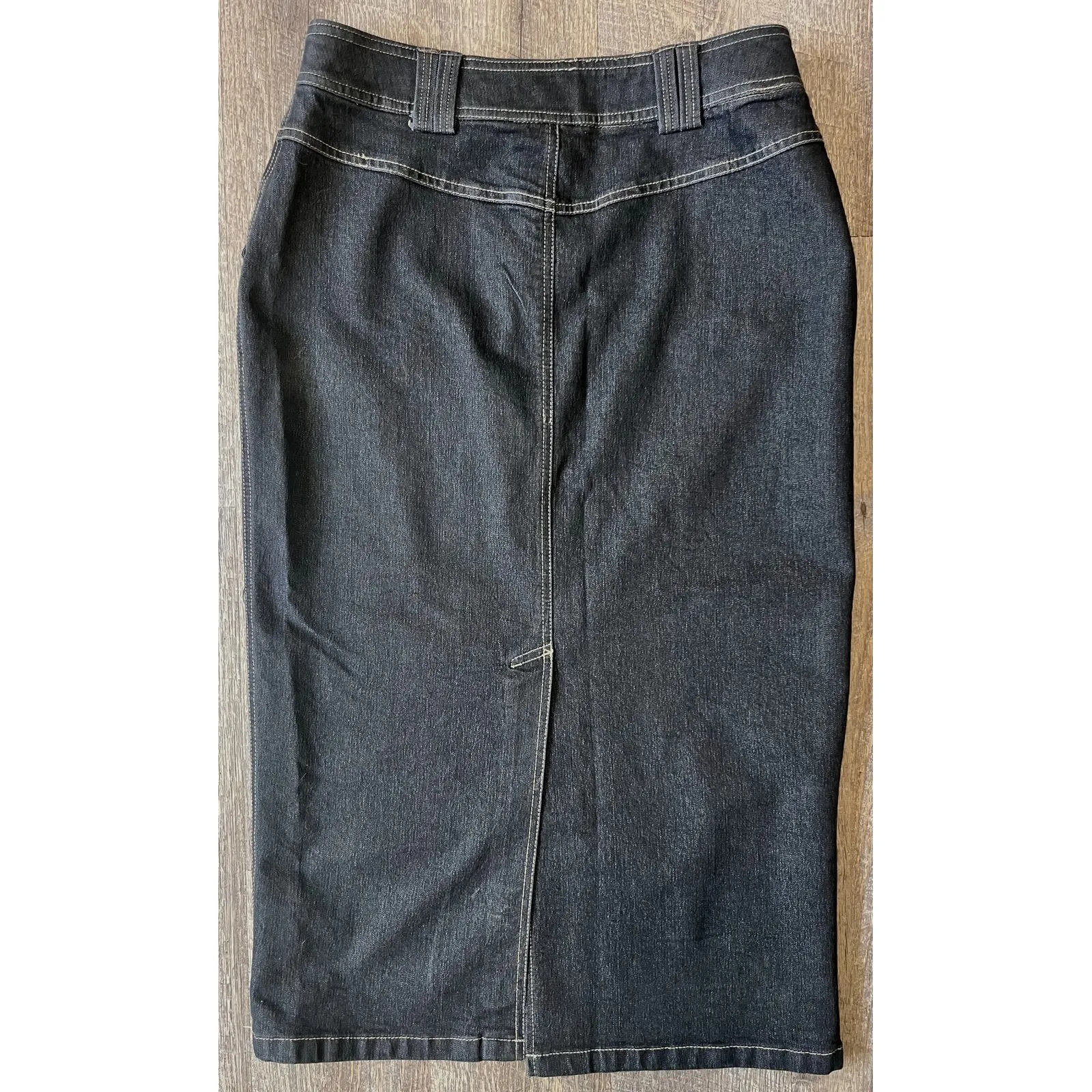 Duck Head‎ long denim skirt, light black size 10 - Image 4