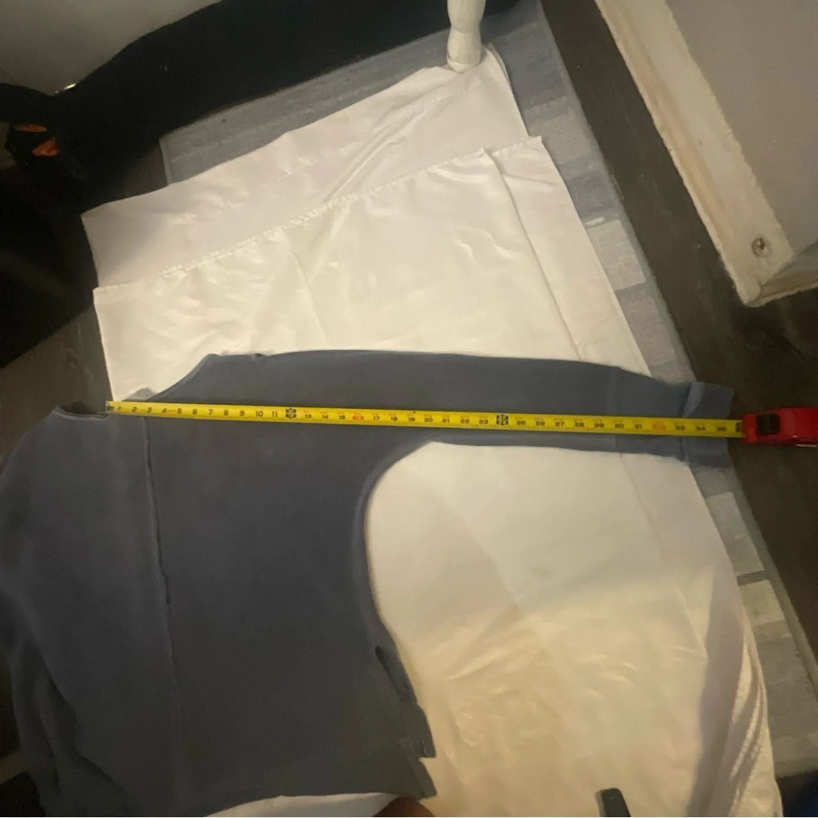 Vintage Havana Blue Crewneck High Low Cut Out Sweater L Made in USA Comfy Cozy - Image 9