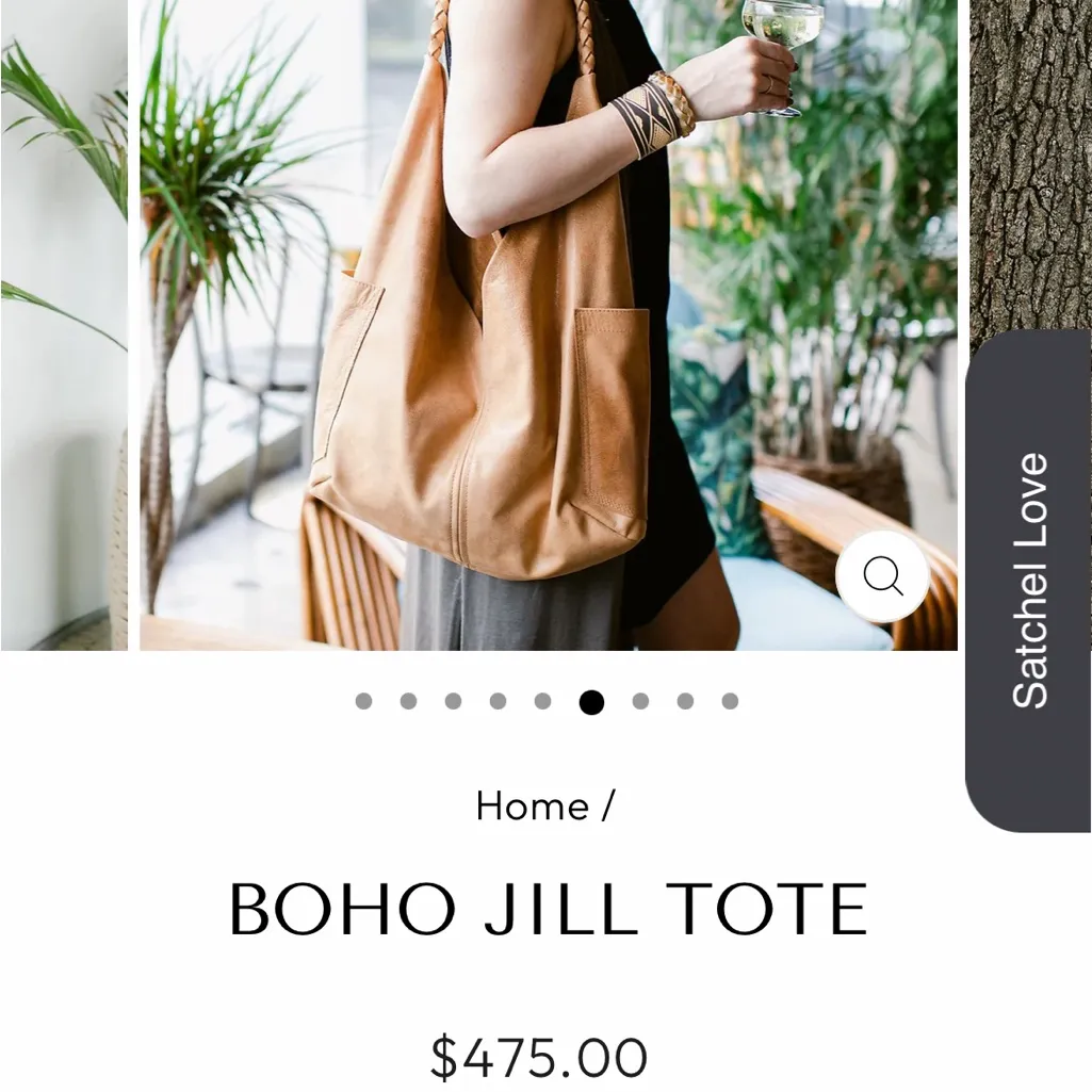 Satchel Made In Savannah Georgia Boho Jill Tote Steel NWT Gray - Image 7