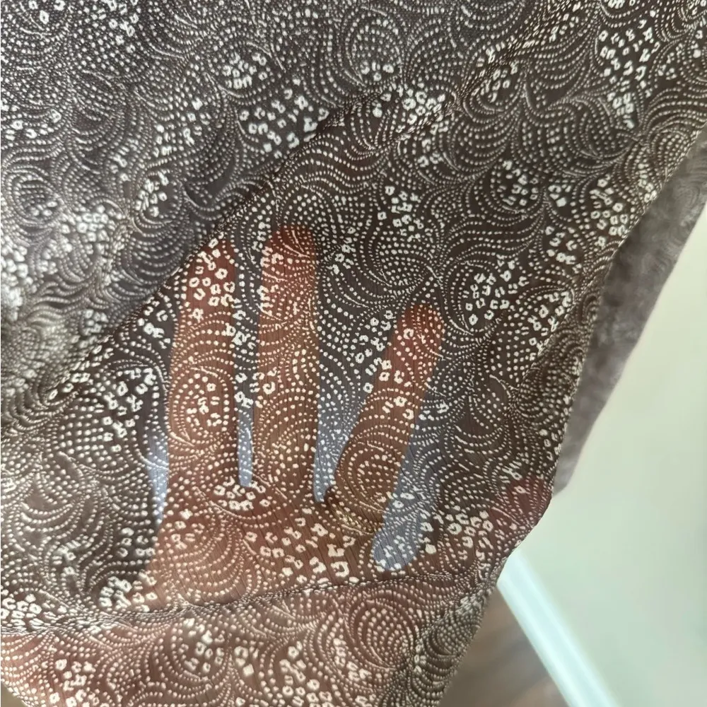 BB Dakota by Steve Madden Austell Sheet Printed Floral Front Tie Top Medium - Image 7