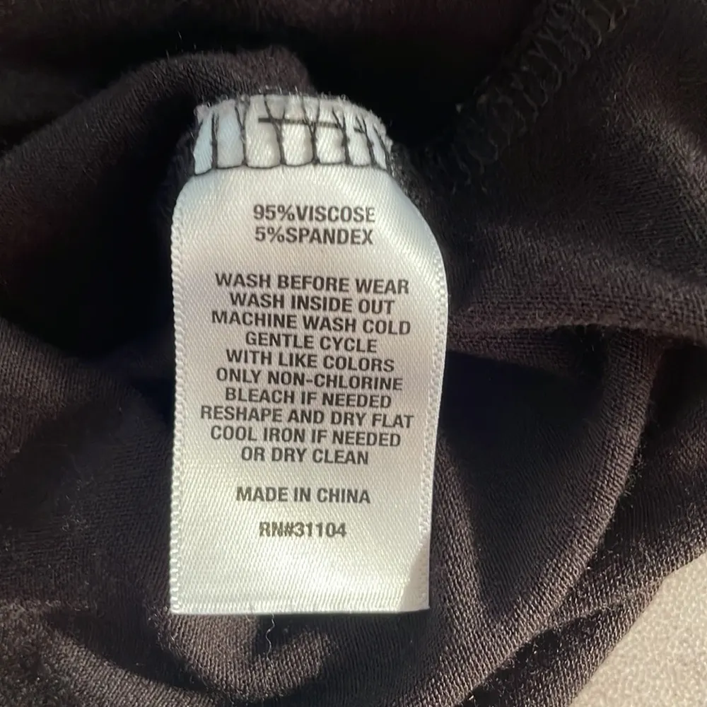 Wonderly women’s babydoll top black long sleeves pleated ruffles V neck size XL - Image 10