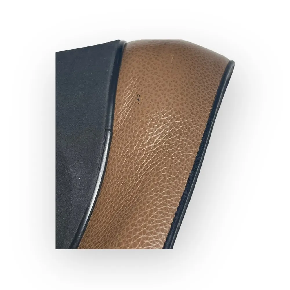 Salvatore Ferragamo ✽ Sculptural Wedge Heel Loafers ✽ Golden Brown Leather ✽ 5M - Image 14