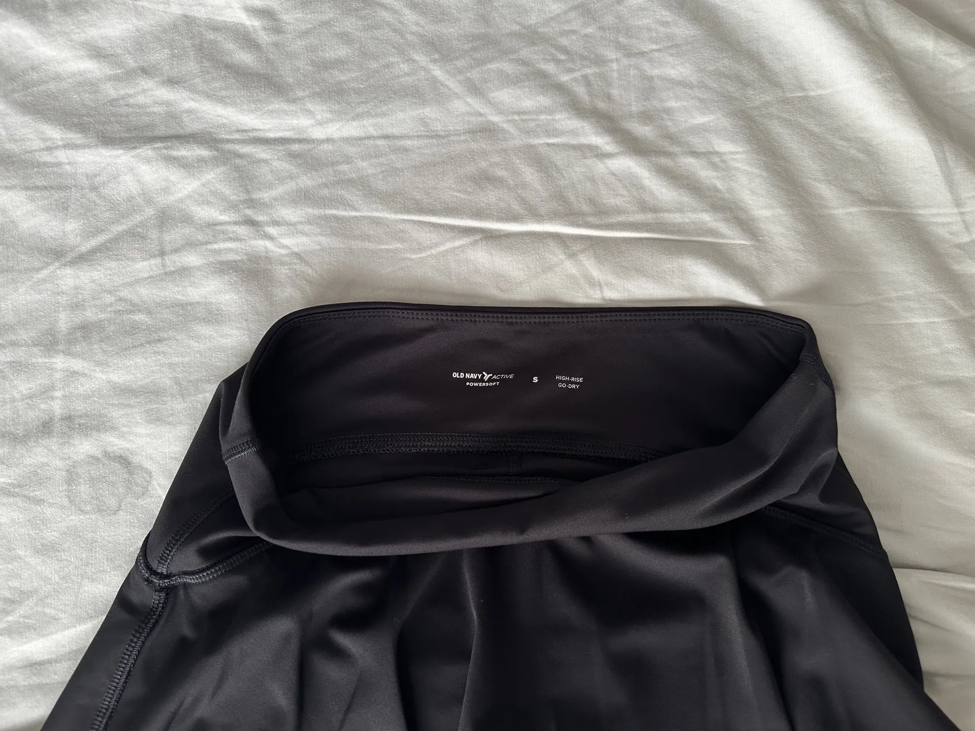 Old Navy High-Waisted PowerSoft Skort Light Black Heather Sz Small ($36.99) - Image 3