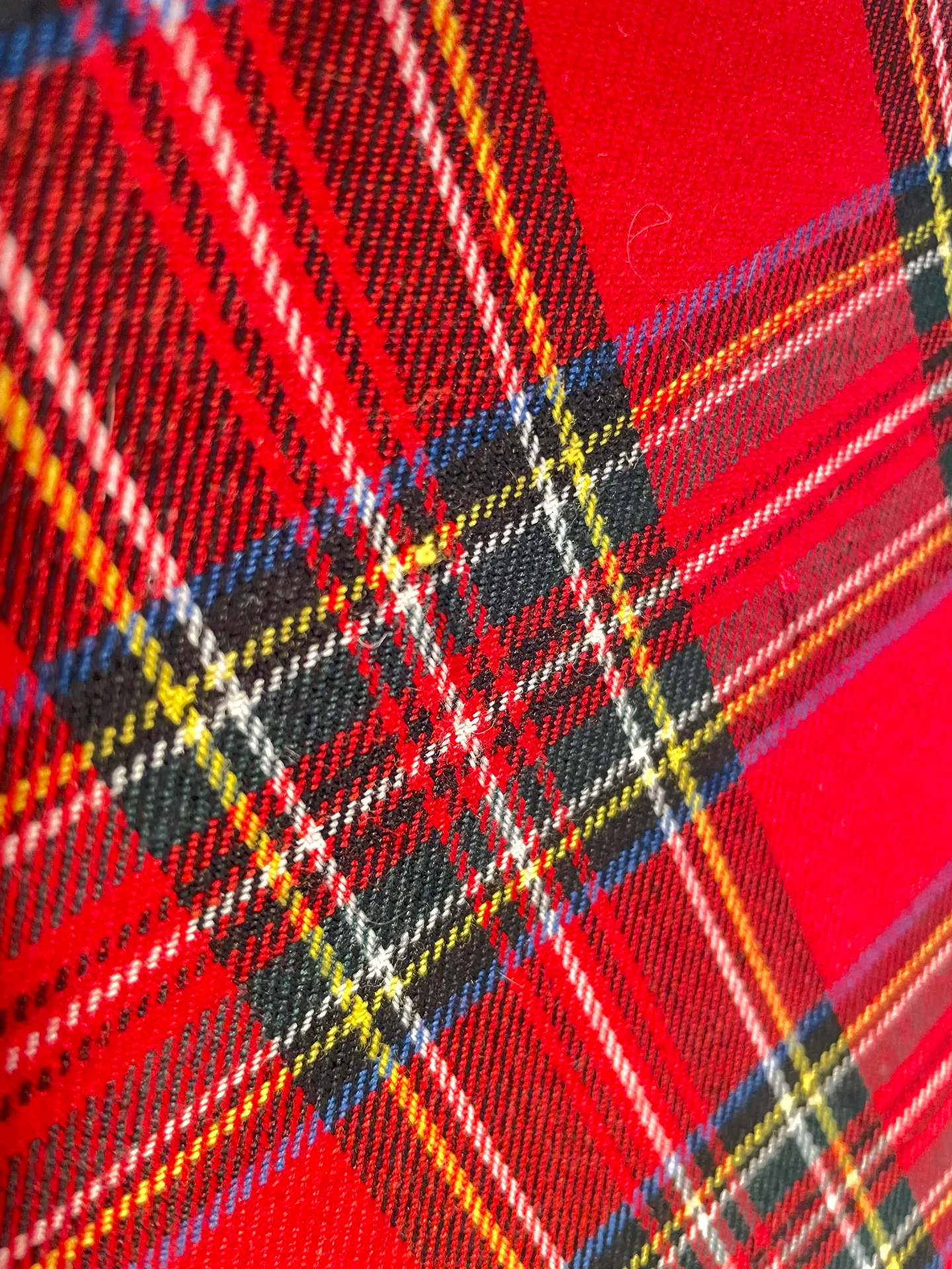 Red Plaid Stiff Handbag - Image 5