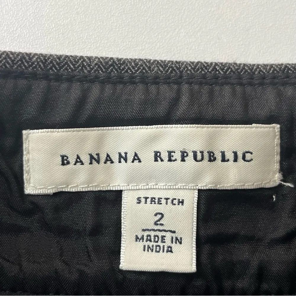 NWT Banana Republic Textured A-Line Mini Skirt Business Casual Grey 2 Small XS - Image 9