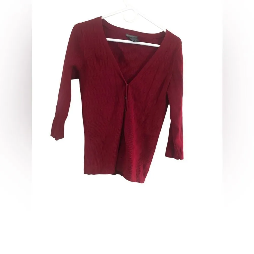 Hillard and Hanson Long Sleeve Button Up Sweater Medium - Image 2