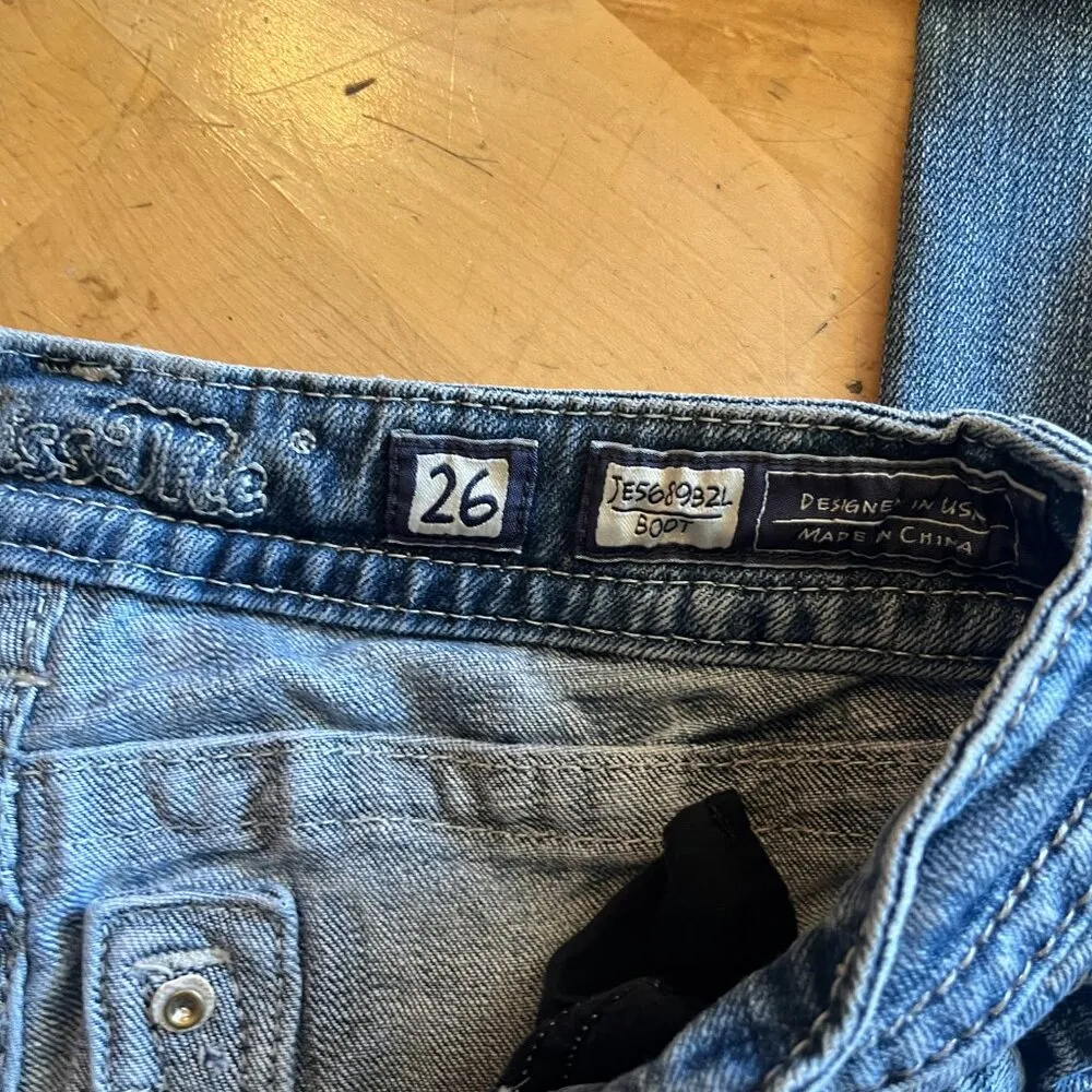 Y2k 2000s Miss Me Jeans Bootcut Style Light-wash Jeans Women's size 26 - Image 6
