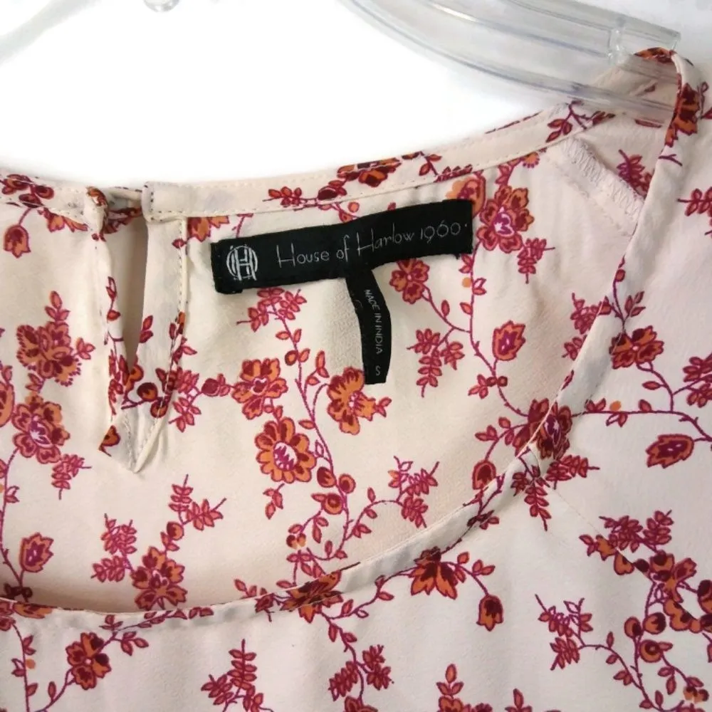 HOUSE OF HARLOW 1960 Small Floral Crop Swing Top - Image 6