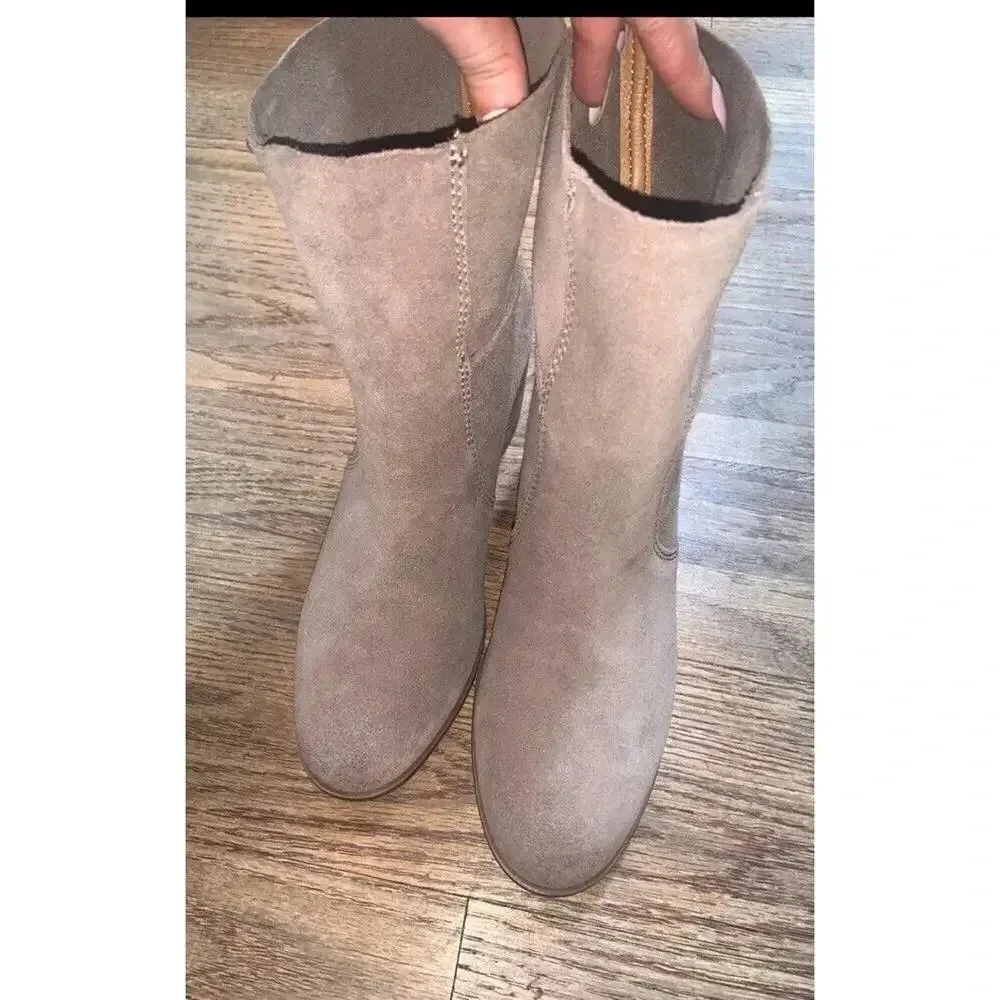 Frye Cool Beige campus ankle Boots boho leather designer free people $300 spring - Image 3