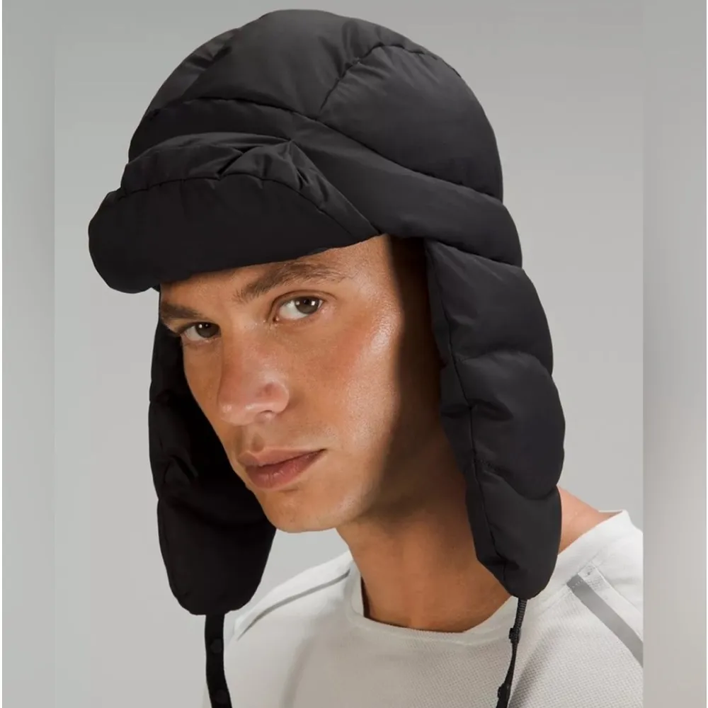 Lululemon Wunder Puff Down Trapper Hat Black XS/S NWT - Image 3