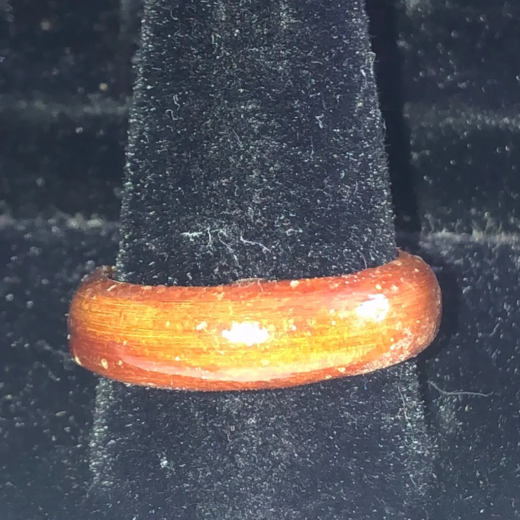 Size 8.5 Brown Wooden Boho Ring - Image 2