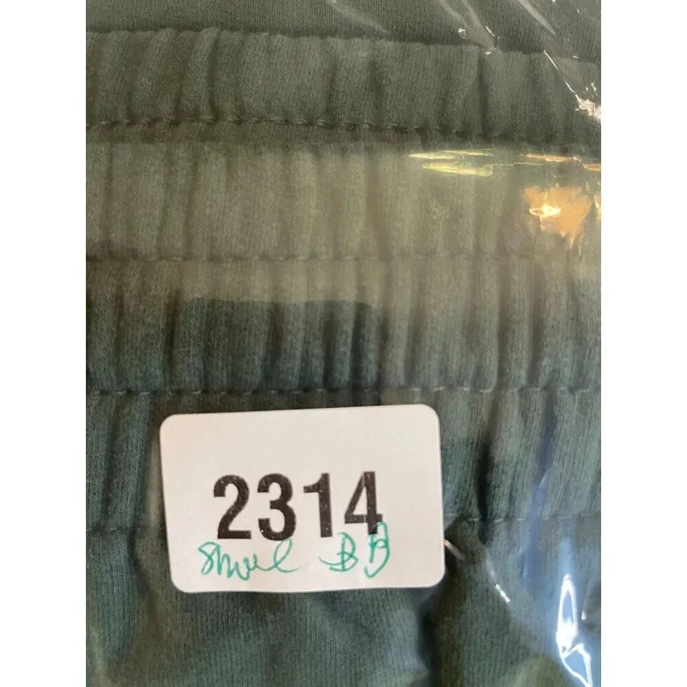 Peanuts Christmas Joggers Small Snoopy & Friends Candy Cane Print Lounge Pants Green - Image 5