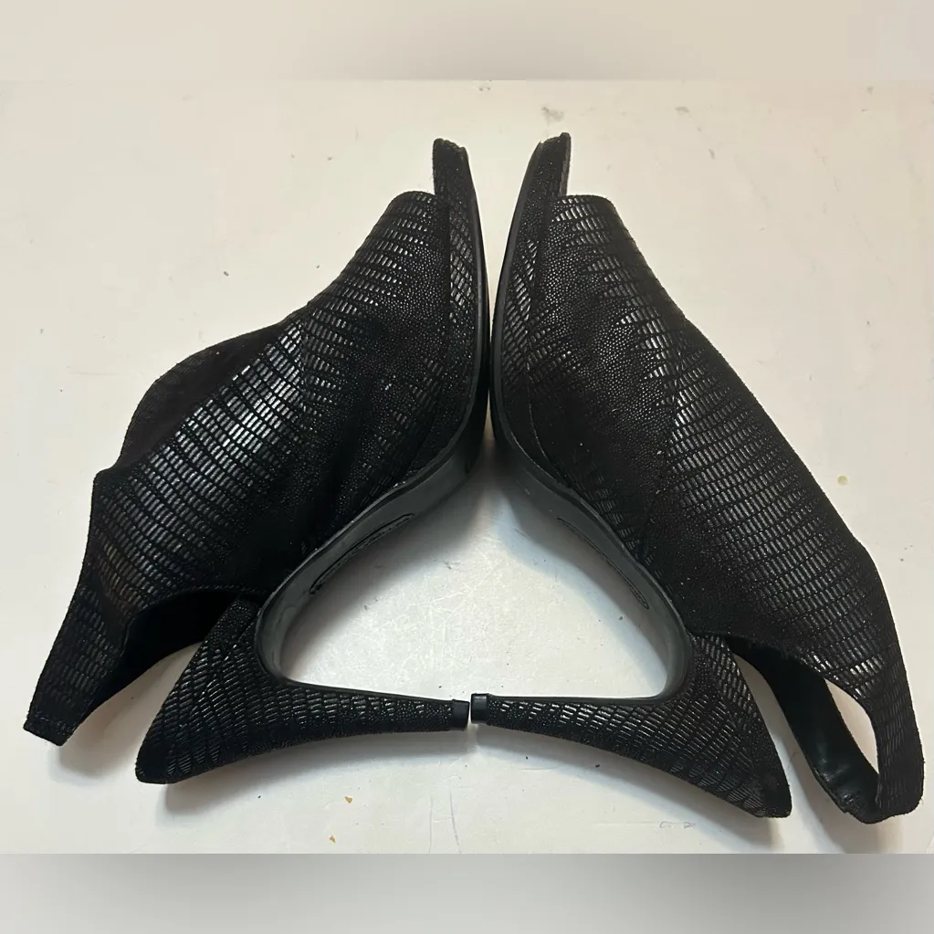 Andrew Geller Black Textured Heels - Image 5