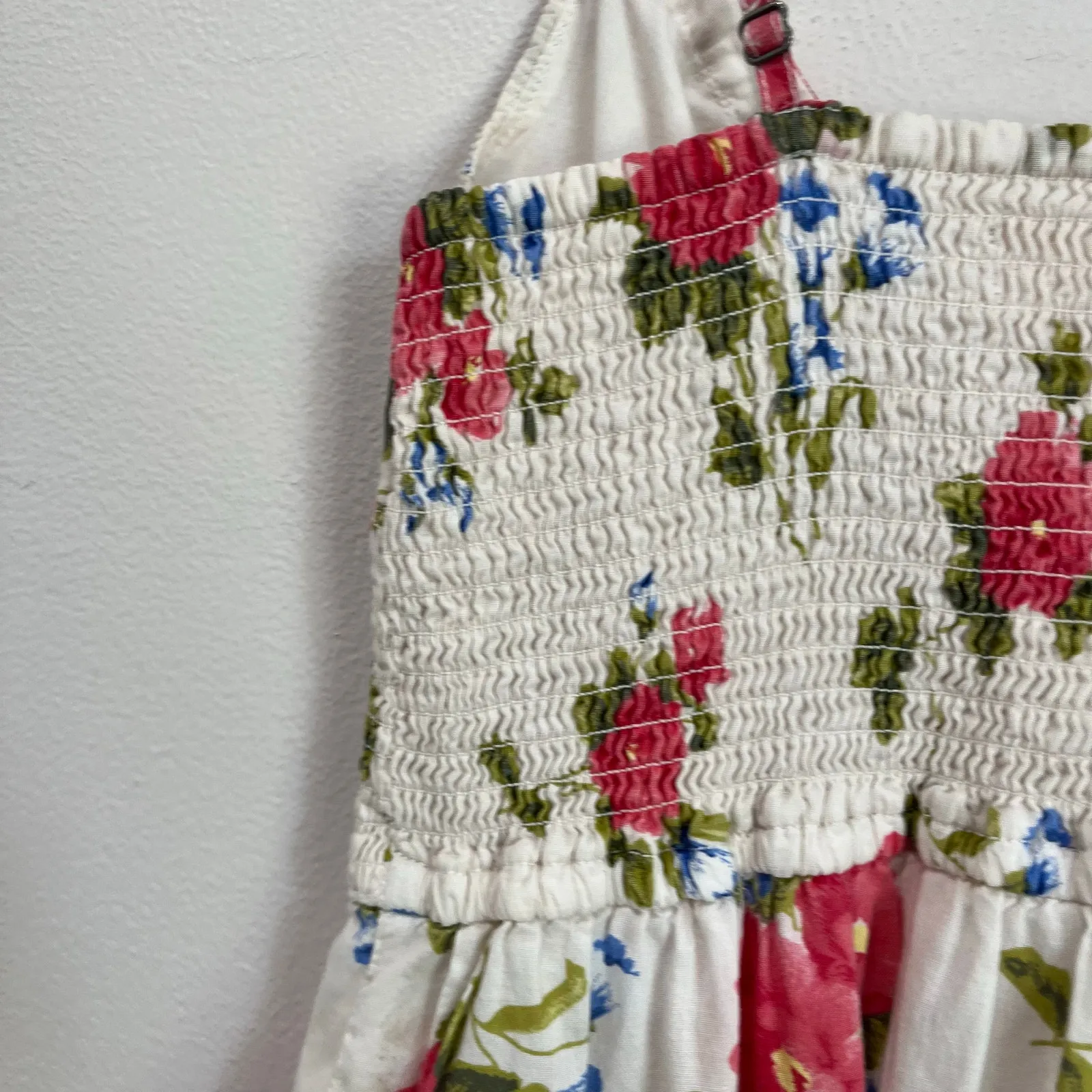 Hollister Floral Babydoll Dress White Size S Mini Cottagecore Coquette - Image 7