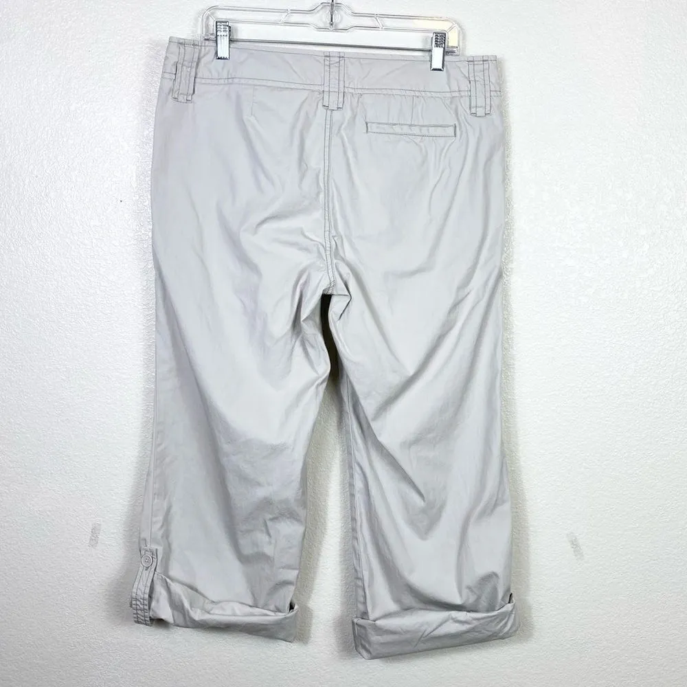 Gap Light Grey Roll Tab Cargo Pants - Image 2