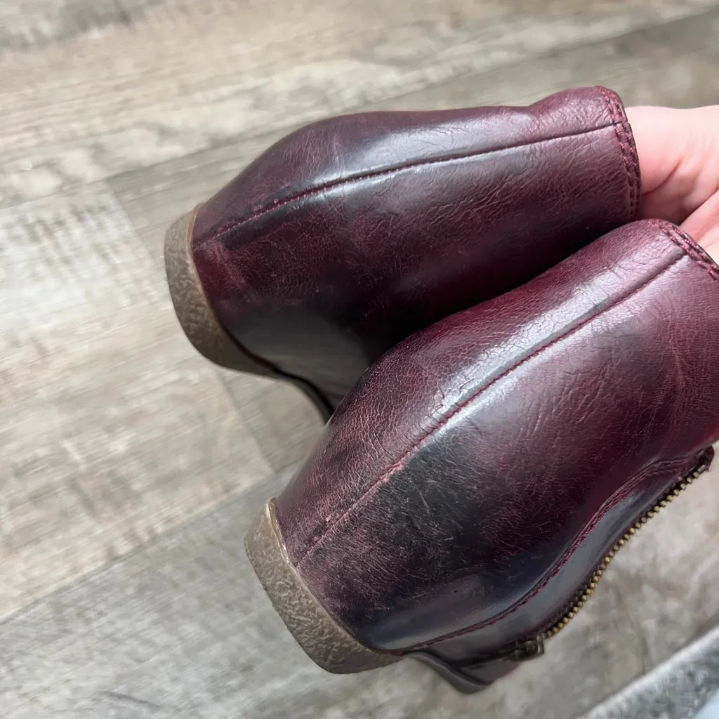 Dansko Burgundy Leather Ankle Boots size 40 - Image 10