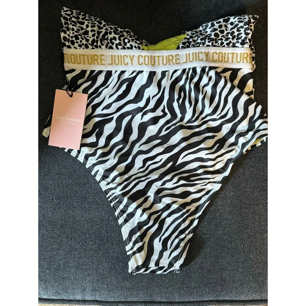 Juicy Couture Animal Print One-Piece Racerback Swimsuit Medium NWT - Image 6