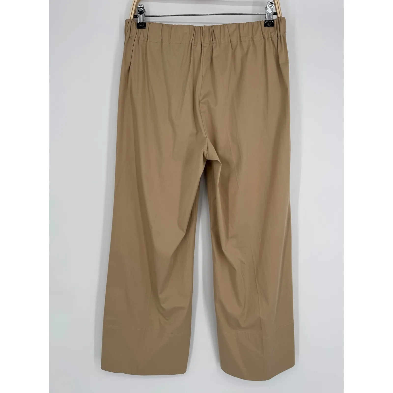 Summum Wide Leg Pull On Pants Womens Size 36 Tan Minimalist Casual Chic Modern - Image 6