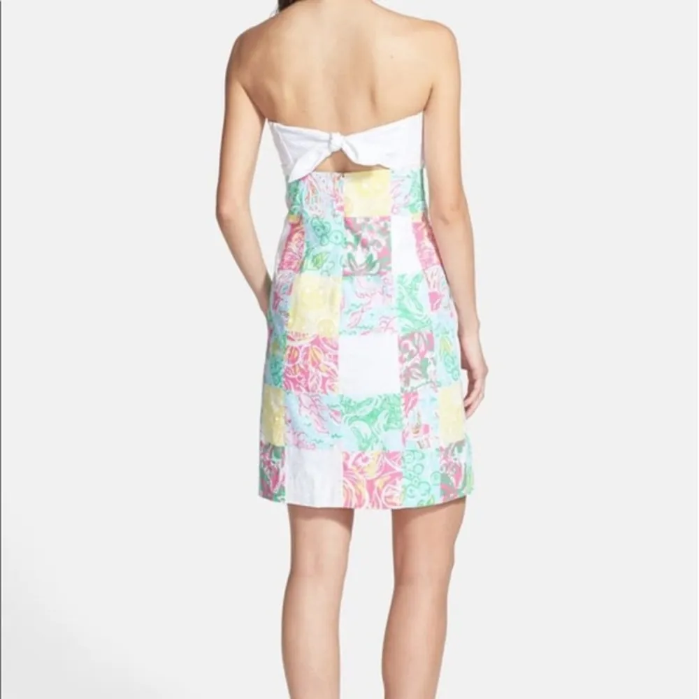 Lilly Pulitzer  Franco Patchwork Strapless Dress - Image 2