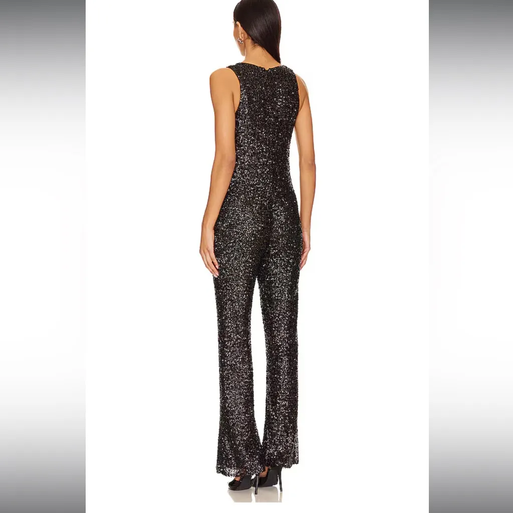 Heather Jumpsuit in Black
NBD Sequin Drape Flare - Image 2