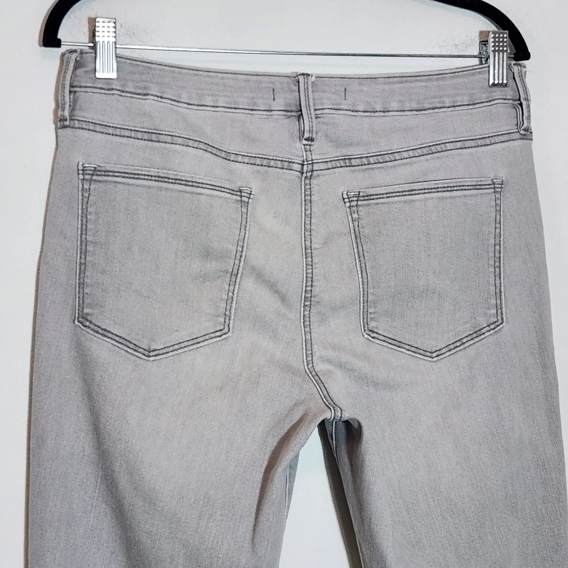 Athleta Gray Cropped Jeans Size 12 Gray Denim - Image 7