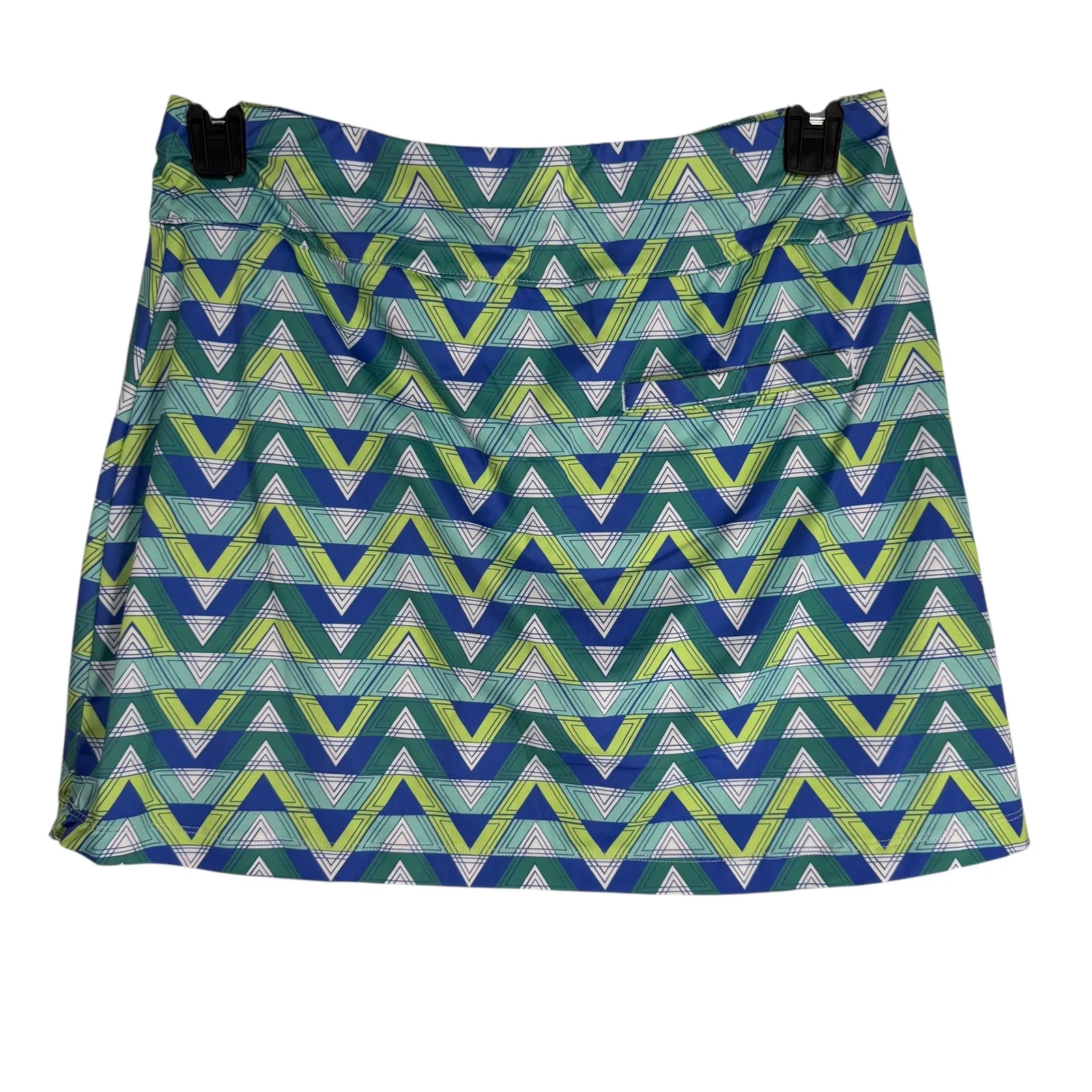 Lillie Grace Womens Skort Geometric Print Blue Athletic Golf Tennis Skirt M Size M - Image 2