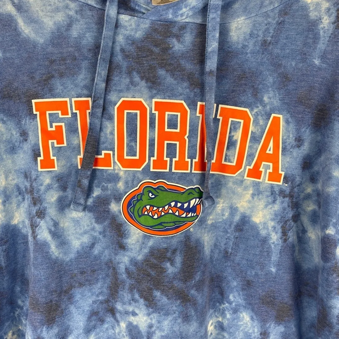 Florida‎ Gators Hairpin Tie-Dye Cropped Tri-Blend Lightweight Hoodie Size Small - Image 3