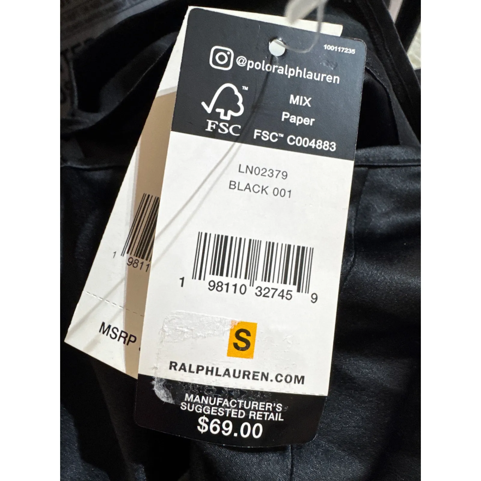 Brand New Lauren Ralph Lauren Women's Size Small Black Nightgown Sleep Dress - Image 4