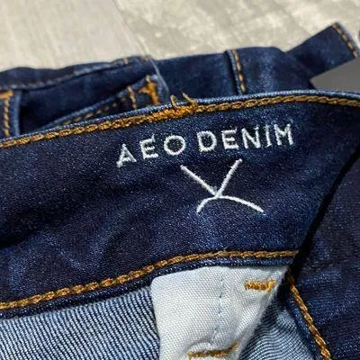 American Eagle Jean Hi Rise Shortie Denim Shorts 6  - Image 6