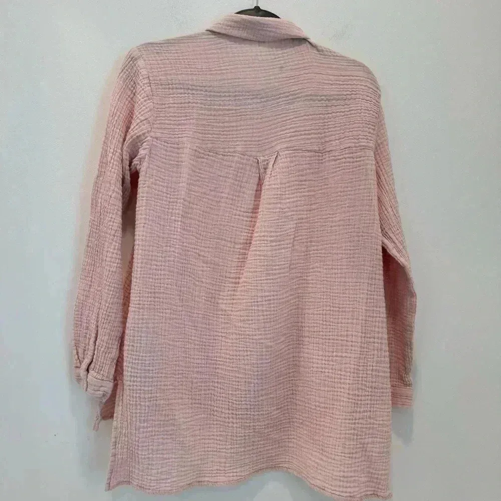 Eileen Fisher Organic Cotton Gause Classic Collar Shirt size s - Image 6